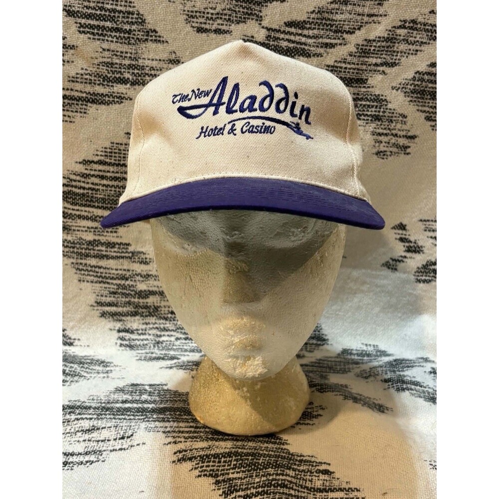 Vintage 90s ALADDIN Hotel & Casino Las Vegas Snapback Ball Hat Cap